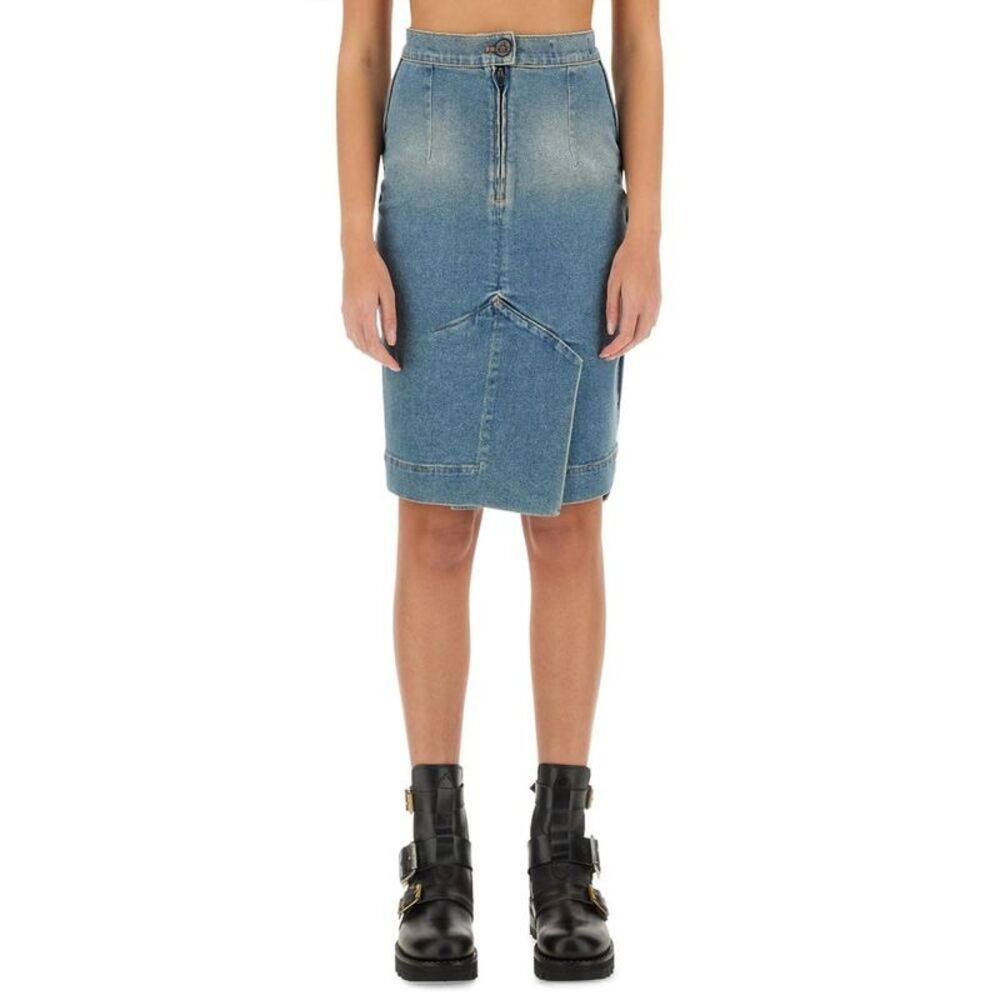 VIVIENNE WESTWOOD Asymmetric Denim Skirt Women DENIM Skirts